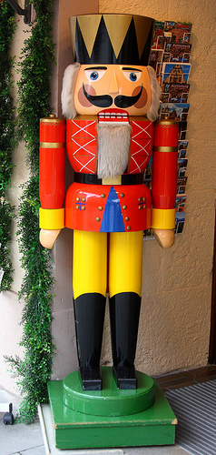 Lifesize nutcracker in Rothenburg Christmas store by Alaskan Dude