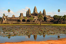 Teaching & Temples, a volunteer opportunity - shown is Angkor Wat, a symbol of Cambodia