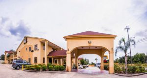 Exterior showing entrance and walkway to parking lot