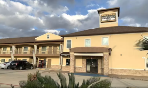 Exterior of Hotel showing Entrance