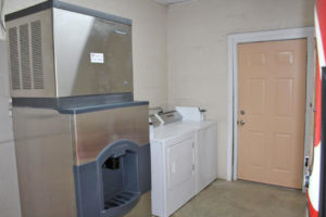 Ice Machine, coin operated guest laundry machines