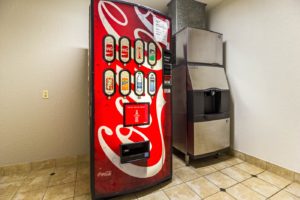 Soda vending machine, ice dispensing machine