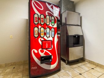 Soda vending machine, ice dispensing machine